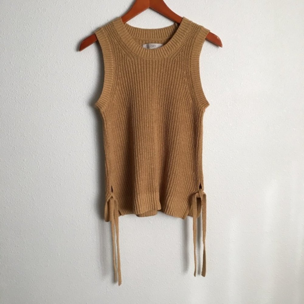 Loft Petite Side Tie Sweater Tank